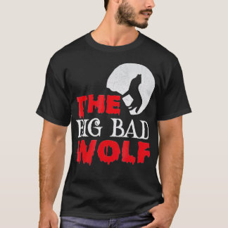De Big Bad Wolf Halloween Costume Funny Cute Gift T-shirt