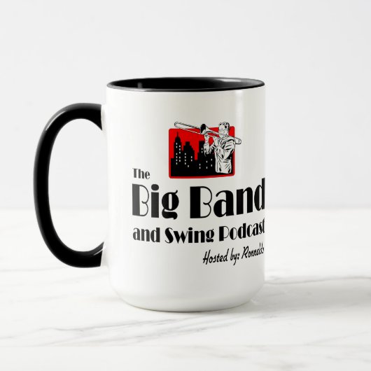 De Big Band en Swing Podcast - Mok van 15 oz (Links)