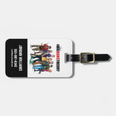 De Big Bang Theory Karakters Bagagelabel (Voorkant horizontaal)