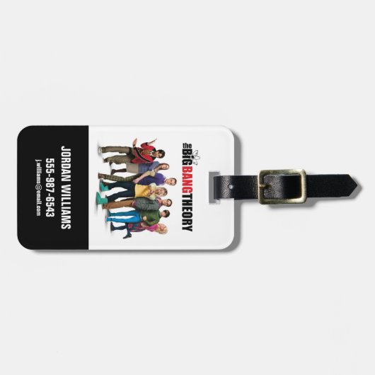 De Big Bang Theory Karakters Bagagelabel (Voorkant horizontaal)