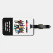 De Big Bang Theory Karakters Bagagelabel (Achterkant horizontaal)