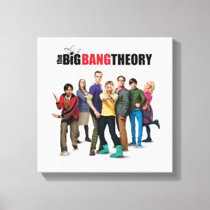De Big Bang Theory Karakters Canvas Afdruk