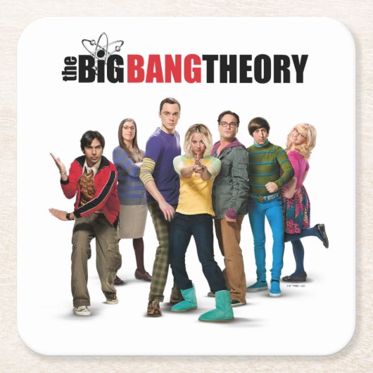 De Big Bang Theory Karakters Kartonnen Onderzetters (Voorkant)
