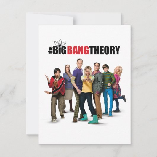 De Big Bang Theory Karakters Notitiekaartje (Voorkant)