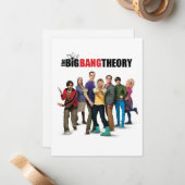 De Big Bang Theory Karakters Notitiekaartje (Voorkant / Achterkant in situ)