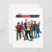 De Big Bang Theory Karakters Notitiekaartje (Voorkant / Achterkant)