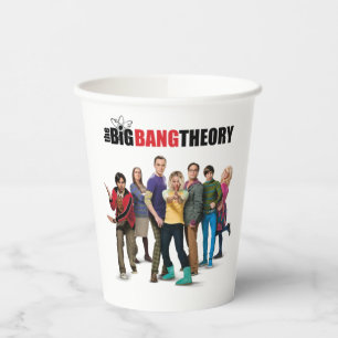De Big Bang Theory Karakters Papieren Bekers