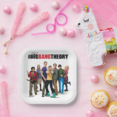 De Big Bang Theory Karakters Papieren Bordje (Feest)