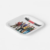 De Big Bang Theory Karakters Papieren Bordje (Gebogen)