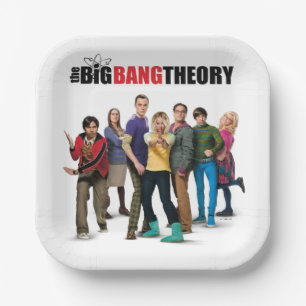 De Big Bang Theory Karakters Papieren Bordje