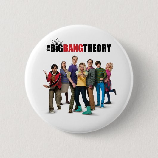 De Big Bang Theory Karakters Ronde Button 5,7 Cm (Voorkant)