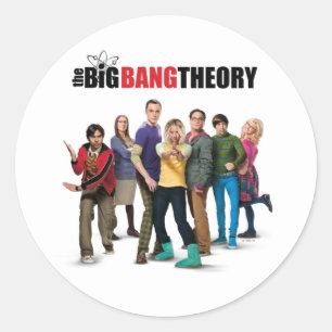 De Big Bang Theory Karakters Ronde Sticker