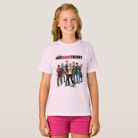 De Big Bang Theory Karakters T-shirt (Voorkant volledig)
