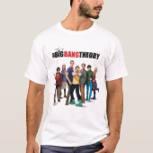 De Big Bang Theory Karakters T-shirt (Voorkant)