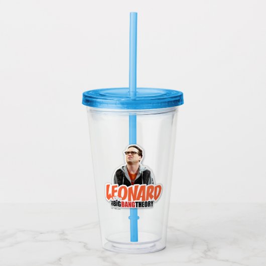 De Big Bang Theory | Leonard Acryl Drinkbeker (Voorkant)