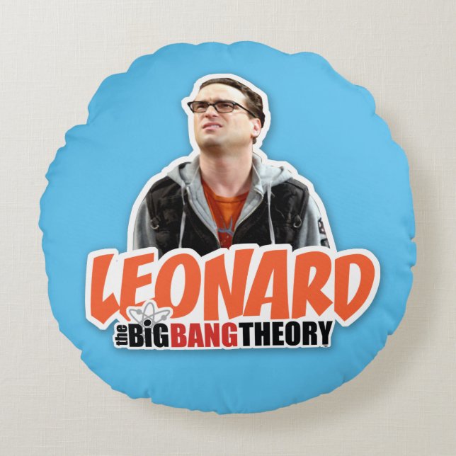 De Big Bang Theory | Leonard Rond Kussen (Voorkant)