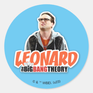 De Big Bang Theory Leonard Ronde Sticker