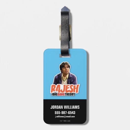 De Big Bang Theory | Rajesh Bagagelabel (Achterkant verticaal)