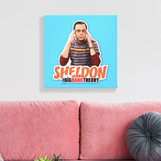 De Big Bang Theory | Sheldon Canvas Afdruk (Insitu (Woonkamer))