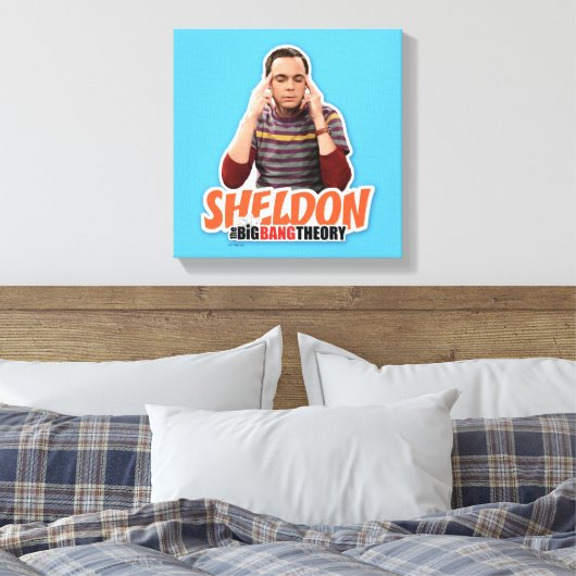 De Big Bang Theory | Sheldon Canvas Afdruk (Insitu (Slaapkamer))