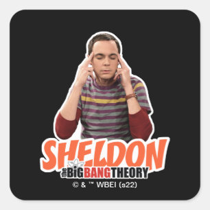 De Big Bang Theory Sheldon Vierkante Sticker