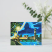 De Big Ben en het parlement van Londen met Thames Briefkaart (Staand voorkant)