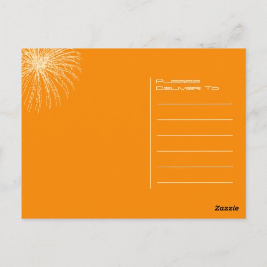 De Big Ben in Londen, uitnodiging voor oudejaarsfe (Achterkant)