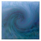 De Big Blue Wave Tile Tegeltje (Voorkant)