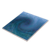 De Big Blue Wave Tile Tegeltje (Zijkant)