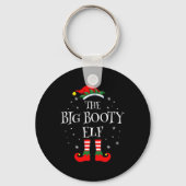 De Big Booty Elf kerstfamilie Matching Group Sleutelhanger (Voorkant)