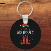 De Big Booty Elf kerstfamilie Matching Group Sleutelhanger (Voorkant)