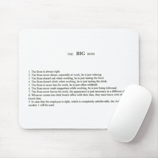 De Big Boss Muismat (Met muis)