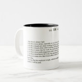 De Big Boss Tweekleurige Koffiemok (Voorkant links)