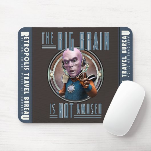 De Big Brain is geen geamuseerde Muismat (Met muis)