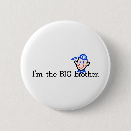 De Big Brother Ronde Button 5,7 Cm (Voorkant)