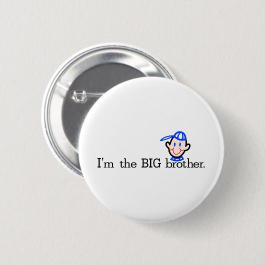 De Big Brother Ronde Button 5,7 Cm (Voorkant /achterkant)