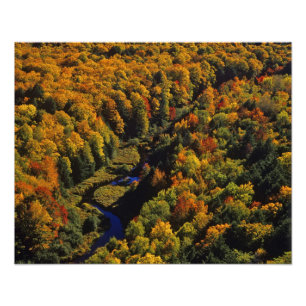 De Big Carp-rivier in de herfst bij Porcupine Foto Afdruk