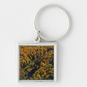 De Big Carp-rivier in de herfst bij Porcupine Sleutelhanger