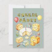 De Big Cheese-feest DIGITALE DOWNLOAD UITNODIGING (Voorkant)