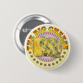 De Big Cheese v2 Ronde Button 5,7 Cm (Voorkant /achterkant)