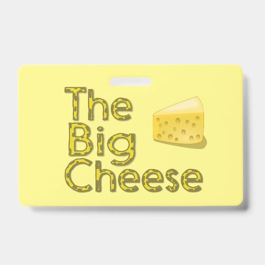 De Big Cheese Wedge van Zwitsers Badge (Voorzijde)