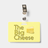 De Big Cheese Wedge van Zwitsers Badge (Achterkant met clip)
