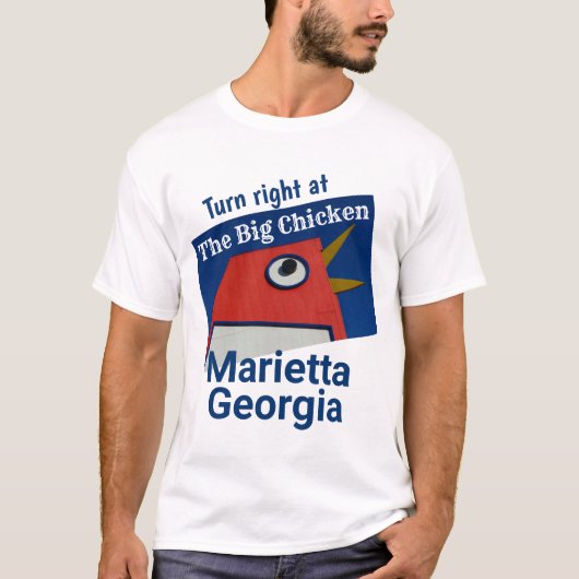De BIG Chicken - Marietta GA T-shirt (Voorkant)