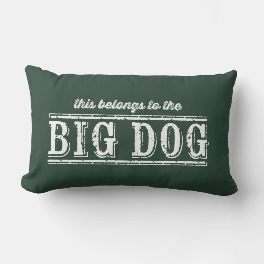 De Big Dog T-Shirt Kussen (Voorkant)
