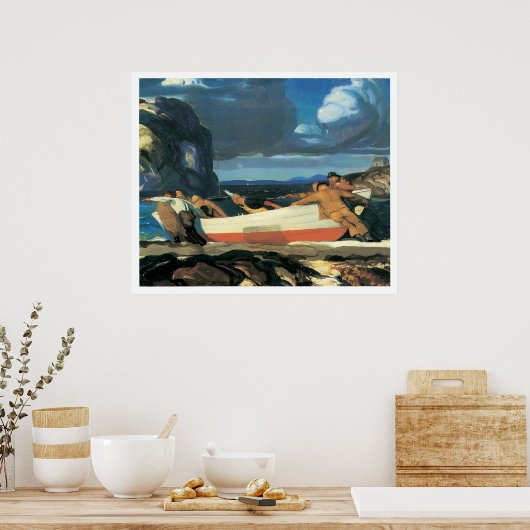 De Big Dory, George Bellows 1913 Poster (Keuken)