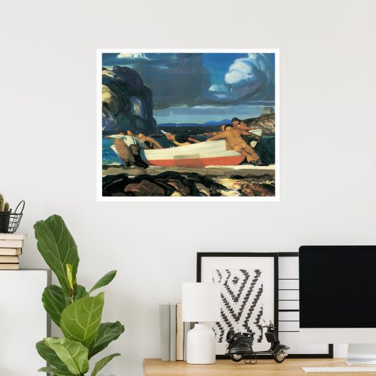 De Big Dory, George Bellows 1913 Poster (Thuiskantoor)