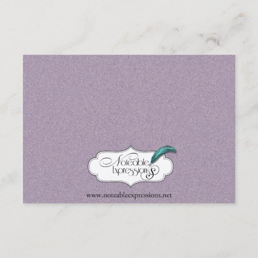 De Big Easy Wedding Insert Informatiekaartje (Achterkant)