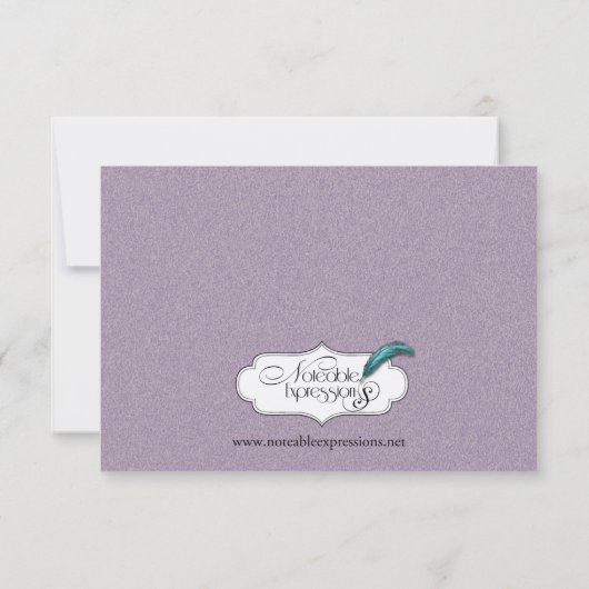 De Big Easy Wedding Rehearsal Kaart (Achterkant)