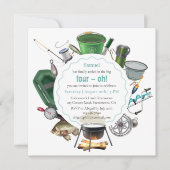 De Big Four-Oh Vist | 40e verjaardag Kaart (Voorkant)