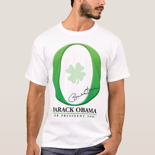 De Big Green O - Barack Obama voor President T-shirt (Voorkant)